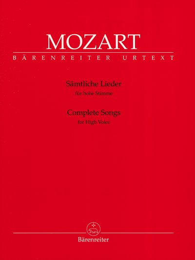 W.A. Mozart: Sämtliche Lieder, GesHKlav