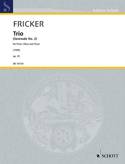 DL: P.R.  Fricker: Trio, FlObKlav (Pa+St)