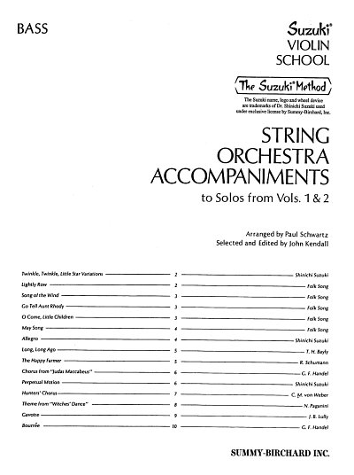 S. Suzuki: Orchester Begleitung