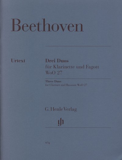 L. v. Beethoven: Drei Duos WoO 27, KlarFg (Pa+St)