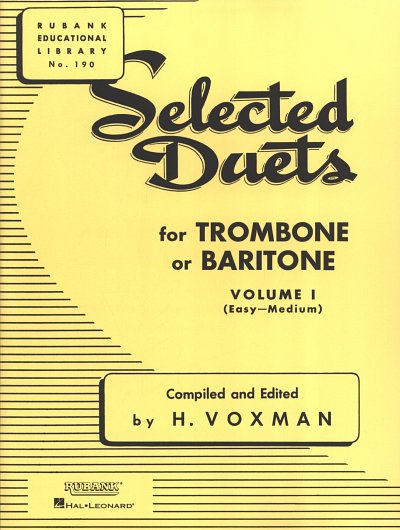 H. Voxman: Selected Duets for Trombone or Baritone Vol. (Bu)