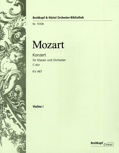 W.A. Mozart: Konzert fuer Klavier und Orchester C-Dur K (Vl1