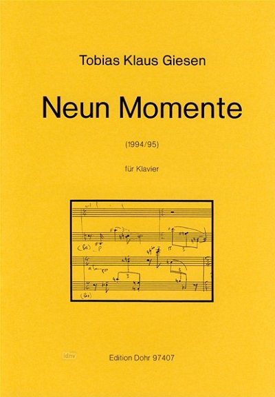 G. Tobias: Neun Momente, Klav (Part.)