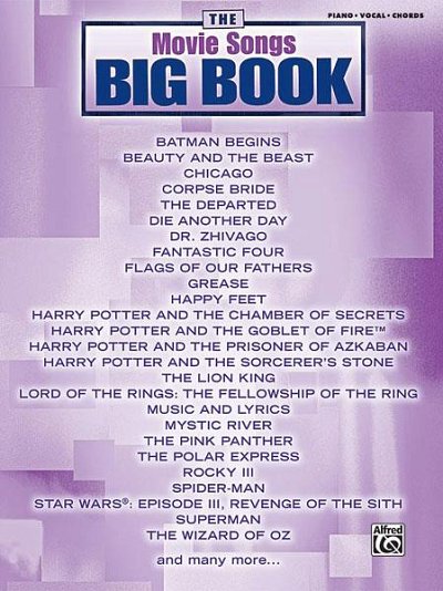 The Movie Songs Big Book, GesKlavGit (Bu)