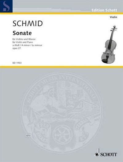 S.H. Kaspar: Sonate a-Moll op. 27 , VlKlav