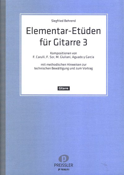 S. Behrend: Elementar-Etüden für Gitarre 3, Git