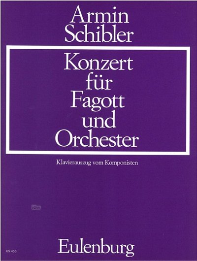 A. Schibler: Konzert für Fagott op. 85, FagKlav (KASt)