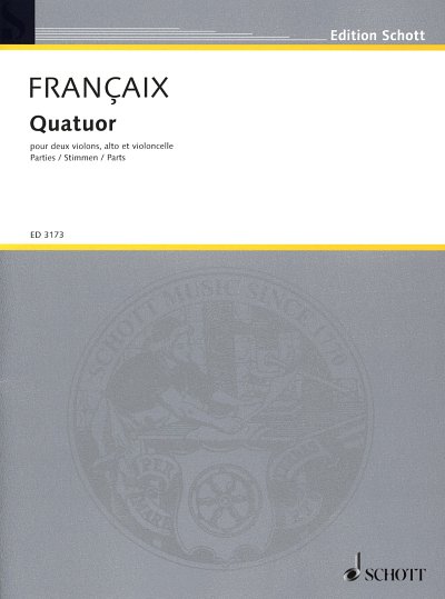 J. Françaix: Quartett , 2VlVaVc (Stsatz)