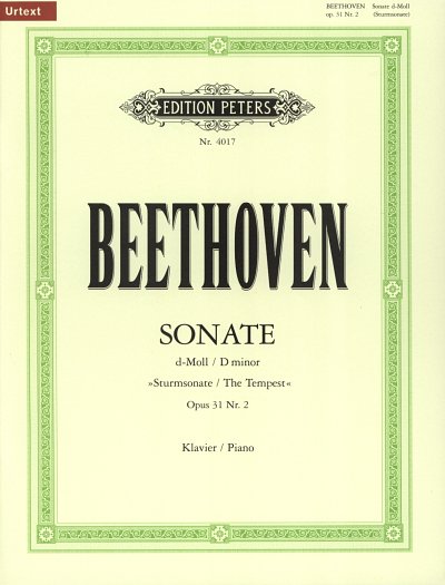 L. v. Beethoven: Sonate Nr. 17 d-Moll op. 31; 2, Klav
