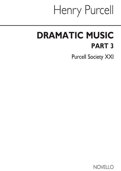 H. Purcell: Purcell Society Volume 21