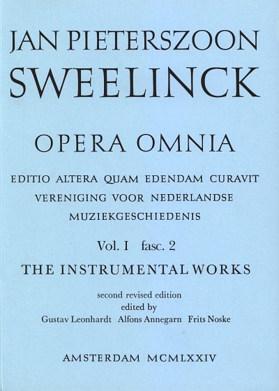 J.P. Sweelinck: Opera Omnia 2 - Instrumental Works