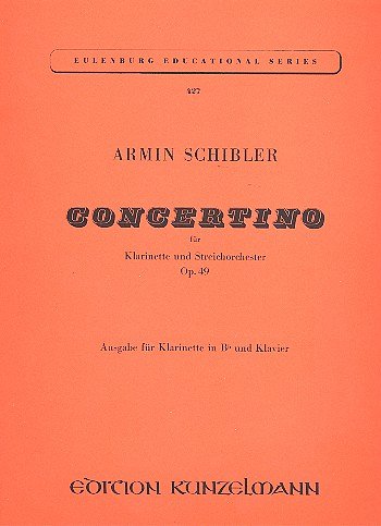 A. Schibler: Concertino für Klarinette op. 4, KlarKlv (KASt)