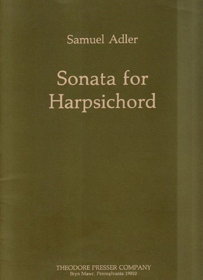 S. Adler: Sonata for Harpsichord