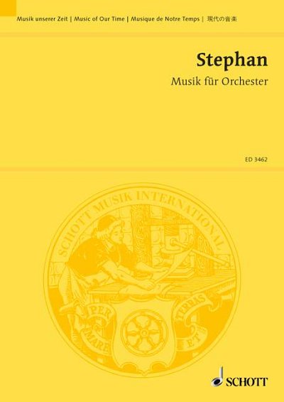 DL: R. Stephan: Musik für Orchester, Orch (Stp)