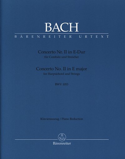 J.S. Bach: Concerto Nr. II E-Dur BWV 1053, CembStro (KASt)