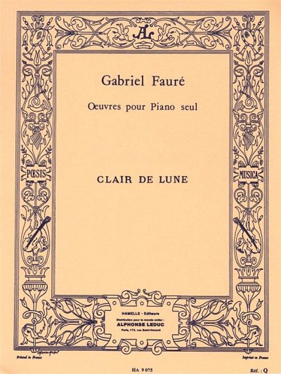 G. Fauré: Clair De Lune Op.46 No.2, Klav