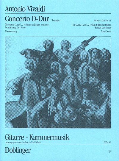 A. Vivaldi: Concerto D-Dur RV 93, Git/Lt2VlBc (KASt)