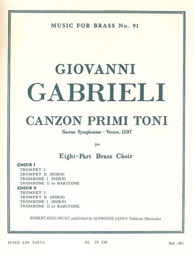 G. Gabrieli: Canzon Primi Toni (Pa+St)