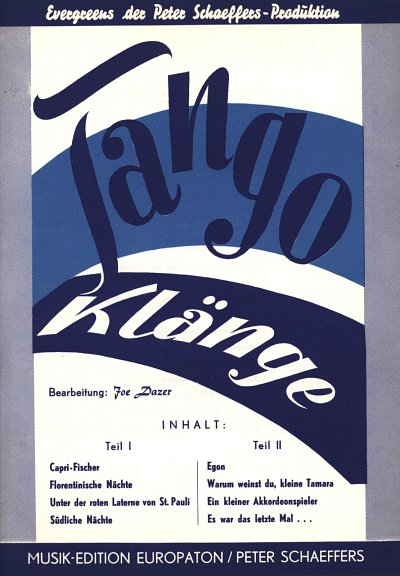 Schaeffers P. / Dazer J.: Tango Klaenge Potpourri