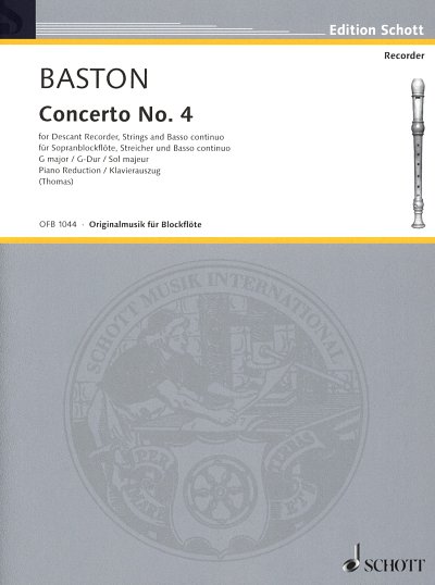 J. Baston: Concerto No. 4 G-Dur  (KASt)