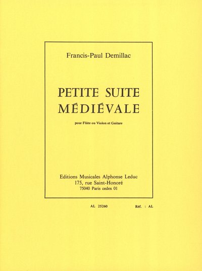 Petite Suite médiévale, FlGit (Part.)