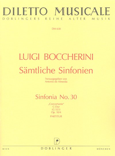 L. Boccherini: Sinfonia Nr. 30 C-Dur op. 10/4 G 523