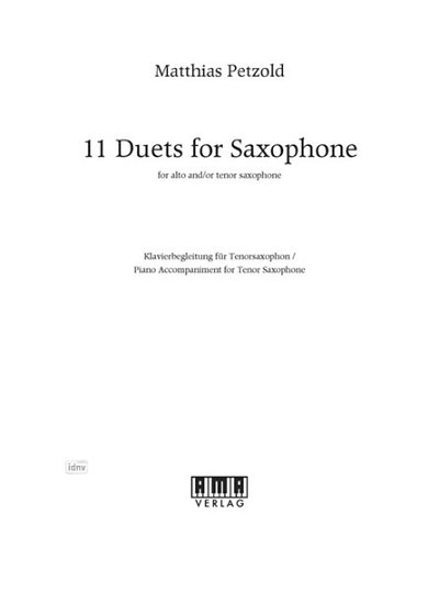 M. Petzold: 11 Duets for Saxophone (Klavbegl)
