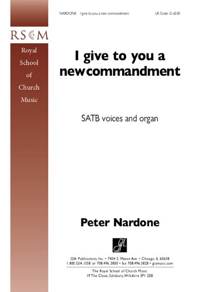 I Give to You a New Commandment, Gch;Klav (Chpa)
