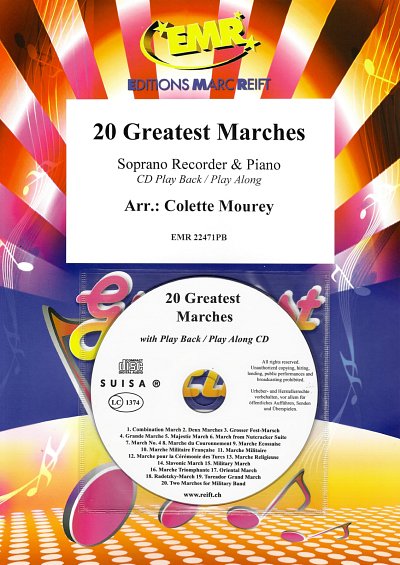 C. Mourey: 20 Greatest Marches, SblfKlav (+CD)