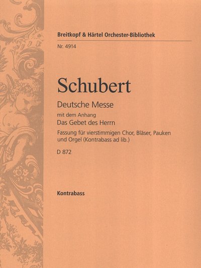F. Schubert: Deutsche Messe F-Dur D 872, GchOrchOrg (KB)