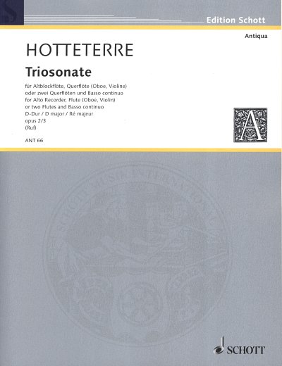 J.-M. Hottetterre: Triosonate D-Dur op. 3/2  (Stsatz)