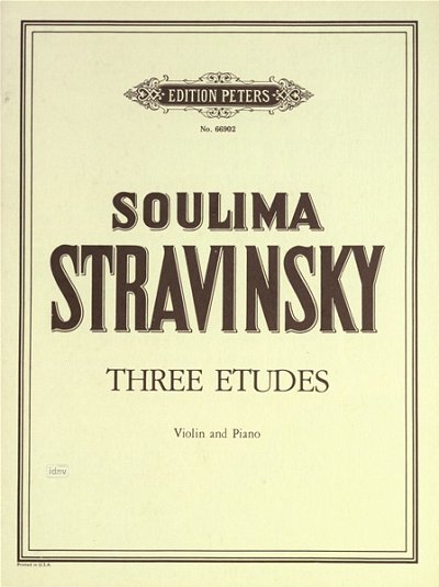 Strawinsky Soulima: 3 Etüden (1981)