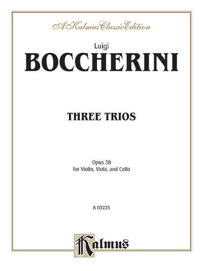 L. Boccherini: Three Trios, Op. 38 (Bu)