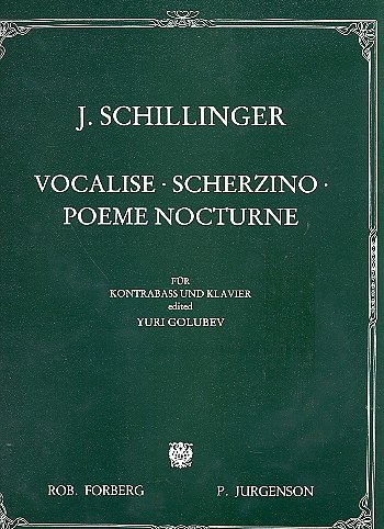 J. Schillinger: Drei Stücke, KbKlav (KlavpaSt)