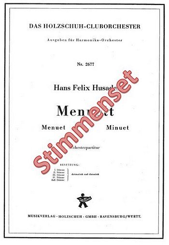 H.F. Husadel: Menuett