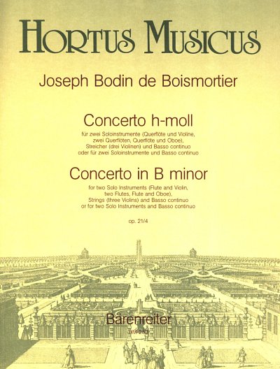 J.B. de Boismortier: Concerto h-moll op. 21/, 2MelBc (Pa+St)