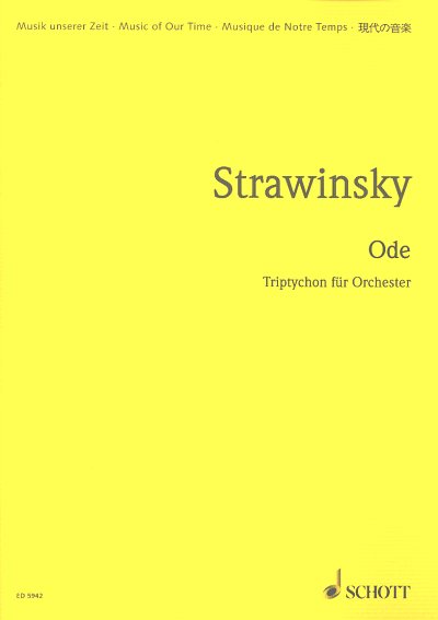 I. Strawinsky: Ode , Orch (Stp)