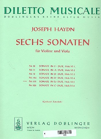 J. Haydn: Sonate Nr. 5 Es-Dur Hob. VI:5.