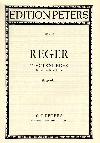 M. Reger: Volkslieder