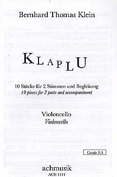 B.T. Klein: Klaplu - 10 Stuecke Fuer 2 Stimmen