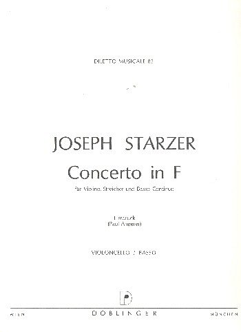 J. Starzer: Concerto F-Dur, Streicher, Basso continuo  VL1