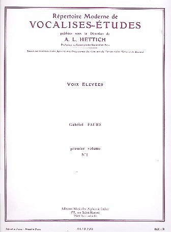 G. Fauré: Vocalise No.1, GesH (Bu)