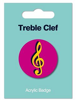 Acrylic Badge - Treble Clef