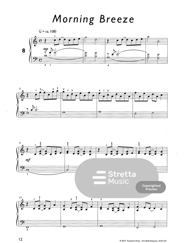 Partition Piano Acanthus Music Pop Vol. 1 - 10 Morceaux Modernes Par Daniel Hellbach