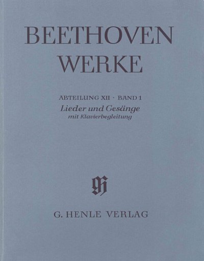 L. van Beethoven: Lieder und Gesänge mit Klavierbegleitung