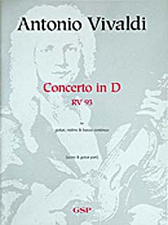 A. Vivaldi: Concerto D-Dur Rv 93 F 12/15 T 62, Git/Lt2VlBc