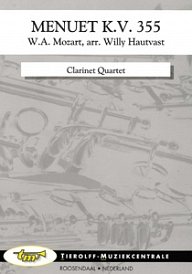 W.A. Mozart: Menuet K.V. 355, 4Klar (Pa+St)