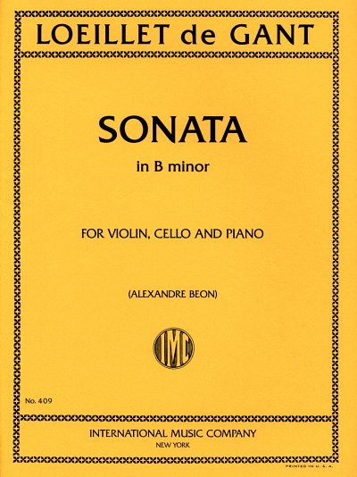 J. Loeillet de Gant: Sonata in B minor