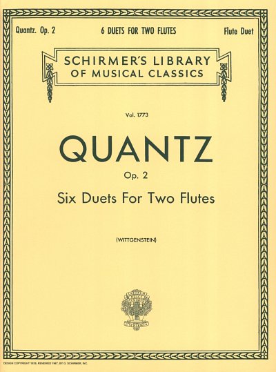 J.J. Quantz: Six Duets op. 2, 2Fl