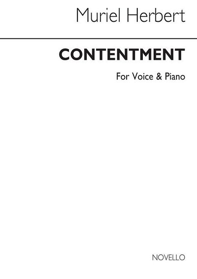 M Contentment Low Voice And Piano (F Major), GesTiKlav (Bu)